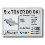 5-PAK Multibox Toner do OKI C823 C833 C843 black/cyan/magenta/yellow zamiennik - 2