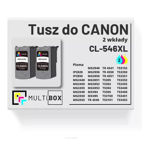 Tusz do CANON CL546XL 2-pak color zamiennik Multibox