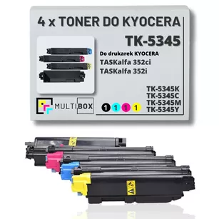 4-pak Toner do KYOCERA TK5345 TASKALFA 352ci 17,0K/3x9,0K CMYK Multibox zamiennik