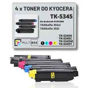4-PAK Multibox Toner do KYOCERA TK5345 TASKALFA 352ci 17,0K/3x9,0K CMYK zamiennik