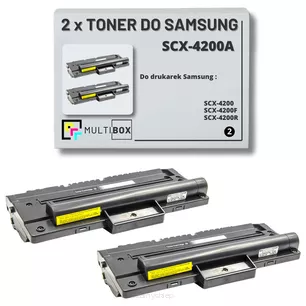 2-pak Toner do SAMSUNG SCX4200 SCX-4200A 3K Multibox Zamiennik