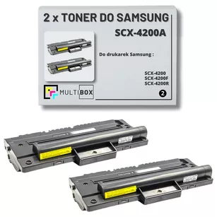 2-pak Toner do SAMSUNG SCX4200 SCX4200A 3K Multibox Zamiennik