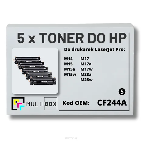 5-PAK Multibox Toner do HP CF244A 44A M14 M15 M17 zamiennik