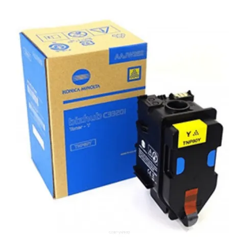 KONICA MINOLTA toner TNP80Y AAJW252 yellow oryginalny 9000 stron