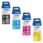 BROTHER tusz 3X BTD100 CMY + BTD100BK oryginalny CMYK 108 + 3x 48.8ml 4-pak - 3