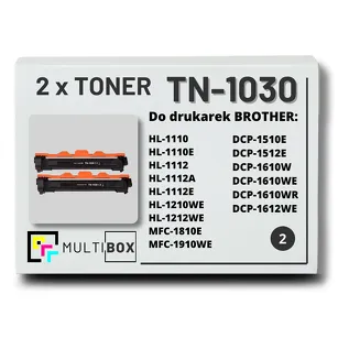 2-PAK Multibox Toner do BROTHER TN1030 zamiennik