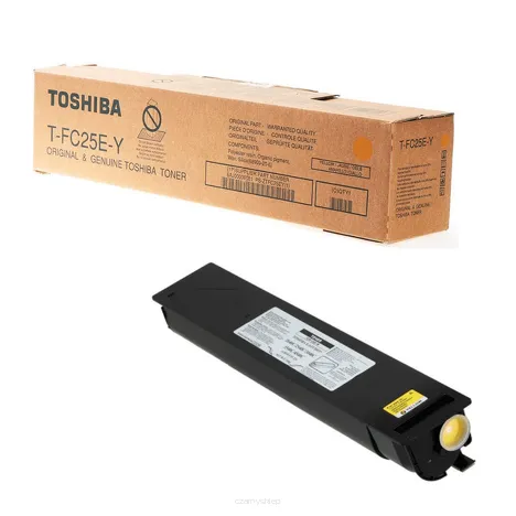 TOSHIBA toner T-FC25EY żółty oryginalny 6AJ00000081 26800 stron.