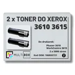 2-PAK Multibox Toner do XEROX 3610 3615 106R02721 5.9K zamiennik - 2