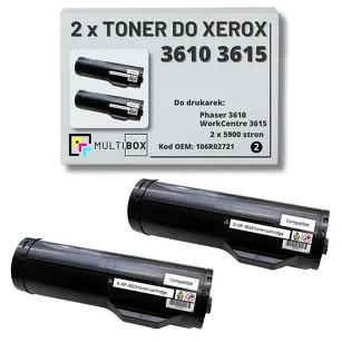 2-PAK Multibox Toner do XEROX 3610 3615 106R02721 5.9K zamiennik