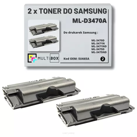 2-pak Toner do SAMSUNG ML3470 ML3471 ML-D3470A SU665A 4K Multibox Zamiennik