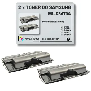 2-PAK Multibox Toner do SAMSUNG ML3470 ML3471 MLD3470A SU665A 4K Zamiennik
