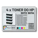 4-PAK Multibox Toner do HP 507X 507A CMYK CE400X CE401A CE402A CE403A zamiennik - 2