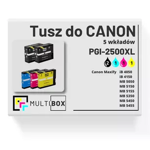 Tusz do CANON PGI2500XL 5-pak black / cyan / magenta / yellow zamiennik Multibox