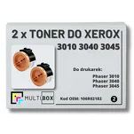 2-PAK Multibox Toner do XEROX 3010 3040 3045 106R02182 2.2K zamiennik - 2