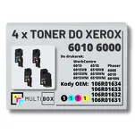 4-PAK Multibox Toner do XEROX 6010 6000 106R01634 106R01633 106R01632 106R01631 2.0K/3x1.0K CMYK zamiennik - 2