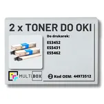 2-PAK Multibox Toner do OKI ES3452 ES5431 ES5462 44973512 black zamiennik - 2
