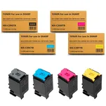 4-PAK Zamiennik Toner do Sharp MXC30GTB MXC30GTC MXC30GTM MXC30GTY CMYK - 2