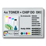 4-PAK Multibox Tonery + chipy do OKI ES5432 ES5442 ES5463 ES5473 7,0K/3x6,0K - 2