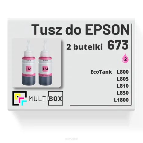 Tusz do EPSON 673 T6736 C13T67364A 2-pak light magenta zamiennik Multibox