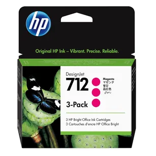 HP 712 tusz 3ED78A oryginalny magenta 3-pak