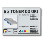 5-PAK Multibox Toner do OKI MC860 black/cyan/magenta/yellow zamiennik - 2
