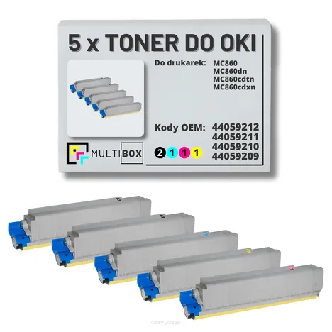 5-PAK Multibox Toner do OKI MC860 black/cyan/magenta/yellow zamiennik