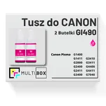 2-PAK Multibox Tusz do CANON GI490M magenta zamiennik - 3