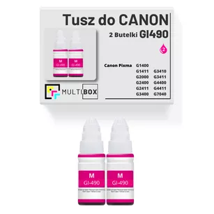 Tusz do CANON GI490M 2-pak magenta zamiennik Multibox