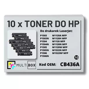Toner do HP CB436A 36A P1505 M1120 10-pak zamiennik Multibox