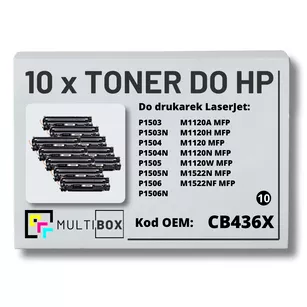 Toner do HP CB436X 36X P1505 M1120 10-pak zamiennik Multibox