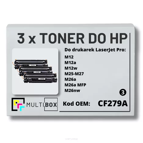 Toner do HP CF279A 79A M12 M26 3-pak Zamiennik Multibox