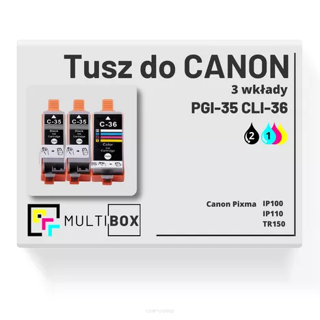 Tusz do CANON PGI35 CLI36 3-pak black / color zamiennik Multibox