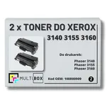 2-PAK Multibox Toner do XEROX 3140 3155 3160 108R00909 2.5K zamiennik - 2