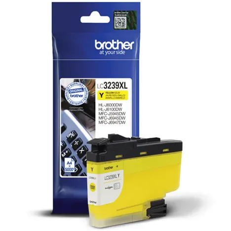 BROTHER tusz LC3239XLY oryginalny yellow 5000 stron