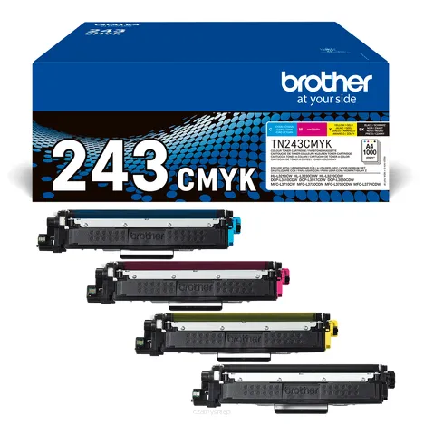 Brother toner TN243CMYK 4-pak oryginalny cyan / magenta / yellow / black