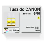 2-PAK Multibox Tusz do CANON GI50Y yellow zamiennik - 2