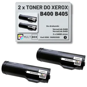 2-PAK Multibox Toner do XEROX B400 B405 106R03585 24.6K zamiennik