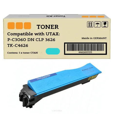 Toner 4462610111 do UTAX TK-C4626 P-C3060 DN CLP 3626 CLP 3630 niebieski zamiennik 7500 stron