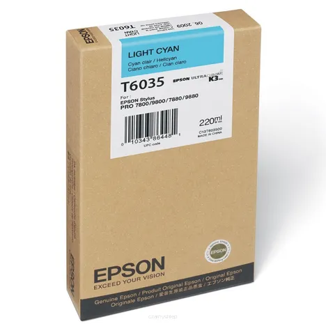 Epson tusz T6035 C13T603500 oryginalny light cyan