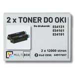 2-PAK Multibox Toner  do OKI ES4131 ES4161 ES4191 44917607  zamiennik - 2