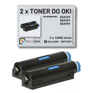 Toner do OKI ES4131 ES4161 ES4191 44917607 2 pak zamiennik Multibox