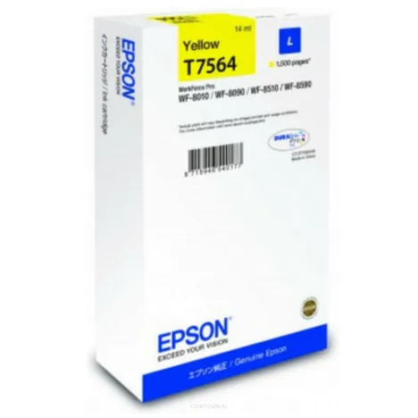 Epson tusz T7564 L C13T756440 oryginalny yellow