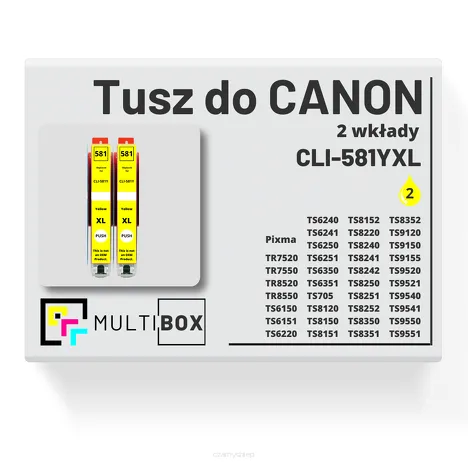 Tusz do CANON CLI-581YXL 2-pak yellow zamiennik Multibox