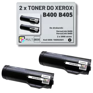 2-pak Toner do XEROX B400 B405 106R03581 5.9K Multibox zamiennik