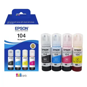 Epson tusz 104 T00P6 C13T00P640 4-pak oryginalny cyan / magenta / yellow / black