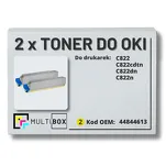 2-PAK Multibox Toner do OKI C822 44844613 yellow zamiennik - 2