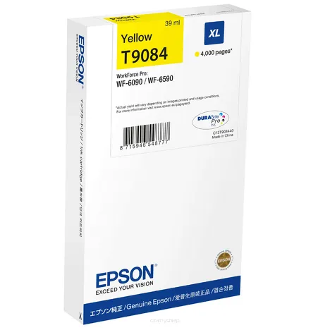 Epson tusz T9084 XL C13T908440 oryginalny yellow