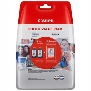 Canon Tusz PG545XL + CL546XL + 50 x papier 8286B006 oryginalny black + color 2-pak