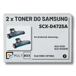 2-PAK Multibox Toner do SAMSUNG SCX4725 SCXD4725A SV189A 3K Zamiennik - 2