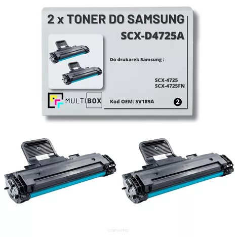 2-pak Toner do SAMSUNG SCX4725 SCX-D4725A SV189A 3K Multibox Zamiennik